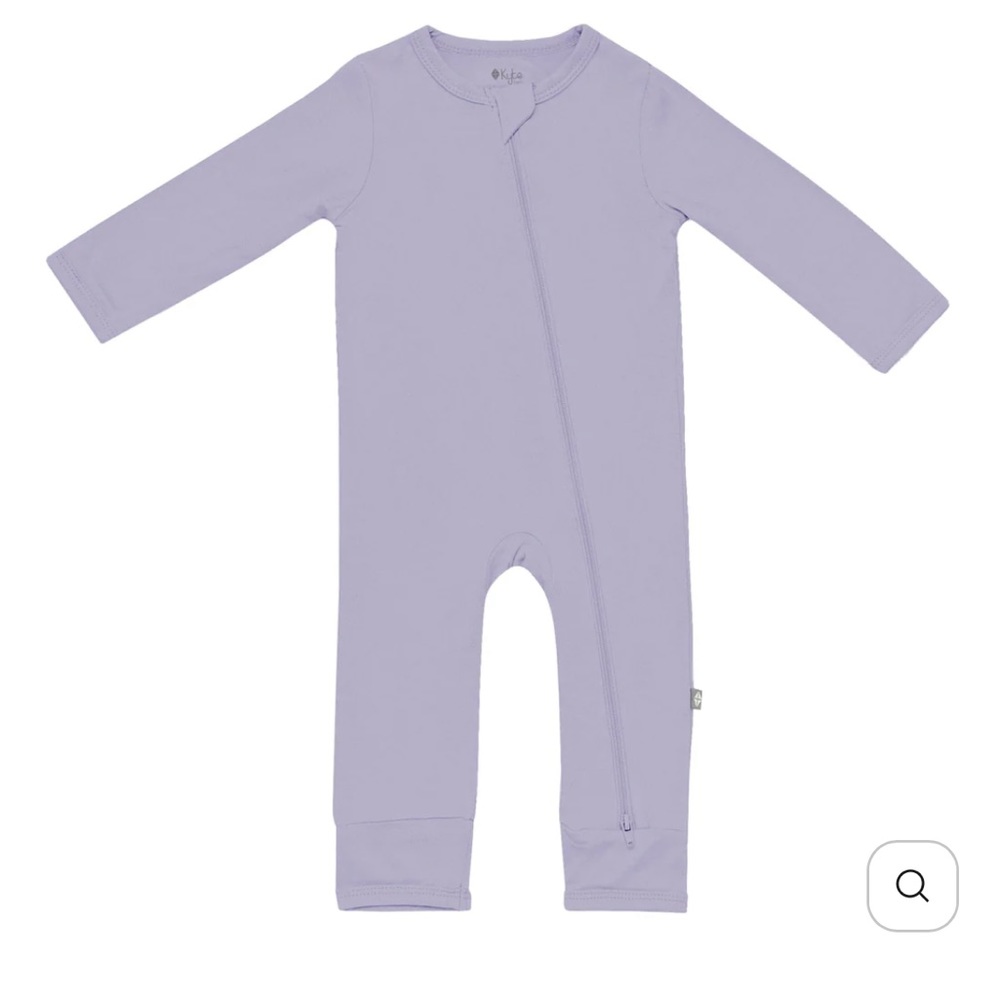 Kyte Baby Zippered Romper in Taro